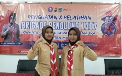 Pelatihan Brigade Penolong di Kwarcab Malang